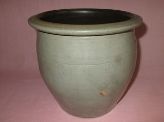 Antique 19th C Stoneware Decorated Sipe & Sons Williamsport PA Cream Jar Crock 4