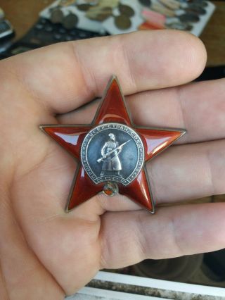 Soviet Russian Ussr Medal Order Of The Red Star 1122363