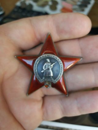 Soviet Russian USSR Medal Order of the Red Star 1122363 2