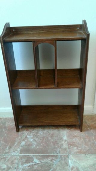 Antique Oak Bookcase Vgc