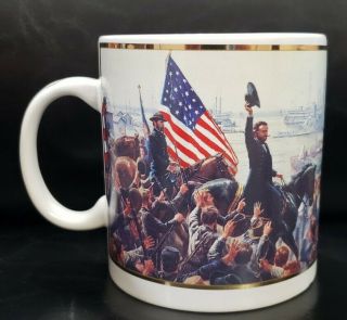 Mort Kunstler Civil War The Glorious Fourth - Rare - Large 16 Oz Coffee Mug Cup