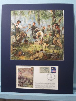 General Patrick Cleburne At The Battle Of Chickamuga & Commemorative Cover