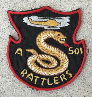 Vietnam War A Company 501st Cab Rattler Patch