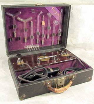 Antique 1919 Renulife Violet Ray & Ozone Health Generator Mod.  R Quack Medicine