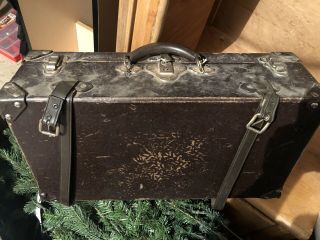 Farmhouse Vintage Suitcase Shwayder Brothers Antique Samson Luggage Black Trunk