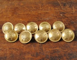 10X Haile Selassie imperial bodyguards uniform shirt buttons Rasta jewelry 2