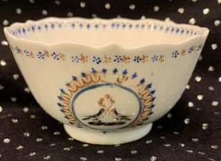 Antique Chinese Export Porcelain Wedding Doves Tea Bowl Cup