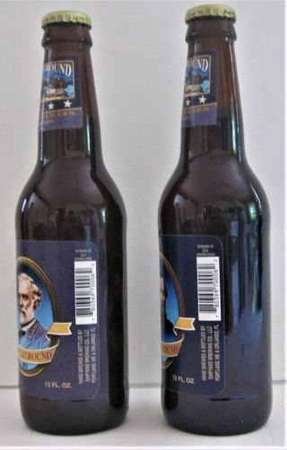 Robert E Lee & U.  S.  Grant Battleground Ale Beer Bottle Set,  issued 2003,  Scarce 5