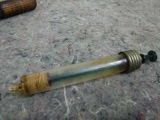 Unusual Vintage Medical Syringe In Wood Case 4