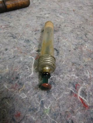 Unusual Vintage Medical Syringe In Wood Case 5