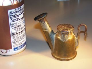 Antique Miners Oil Wick Lamp - Teapot - J Anton & Sons - Coal Mining