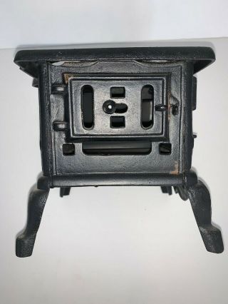 Crescent Miniature Cast Iron Wood Stove w/ accessories Collectible Toy USA 6
