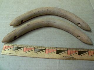 Golden Oak Bent Wood Repair Braces For Antique Press Back Chair 8.  5 "