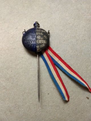 Battle Of Gettysburg 50th Anniversary Pin,  Blue & Gray