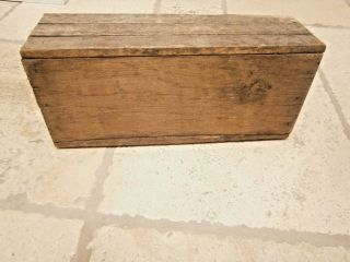 Primitive Wood Tool Box Tote Carry Carrier Vintage Garden Carpenter 3