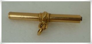 Antique French Victorian 18k Gold Fob Watch Key For Chain & Chatelaine 2.  7 Grams