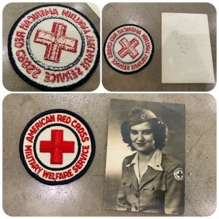 WWII American Red Cross UNIFORM Set Ike Jacket Skirt ARC Military Welfare Patch 5