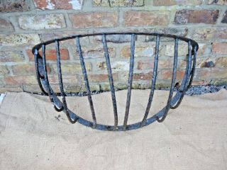 Antique Cast Iron Hay Rack Hanging Basket,  Wall / Garden Planter (235)
