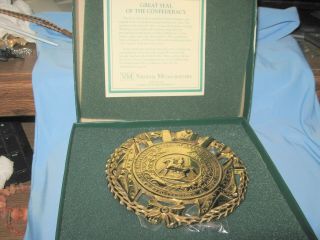 Virginia Metalcrafters Great Seal Of The Confederacy Brass Trivet