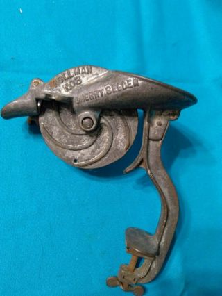 Antique No 3 Hand crank CHERRY PIT Seeder Rollman Co 5