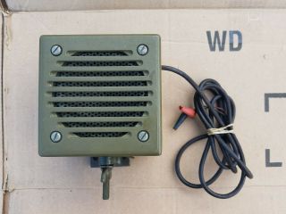 Vintage U S Army Signal Corps Field Jeep Speaker Ls - 166/u University Loudspeaker