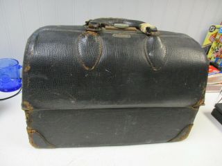 Antique Vintage Schell Emdee Medical Doctor Bag