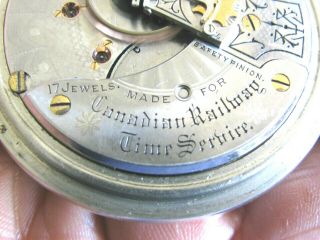 2 Star Rare Waltham C.  P.  R Pocket Watch 18s 1883 / 17j/ Nickel Case