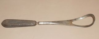 C1860 Antique Surgical Tool Obstetric Vectis With Ebony Handle 12 1/2 " Ob/gyn