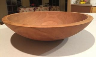 Vintage Simon Pearce Country Primitive Wooden Dough/bread Bowl 9.  5”