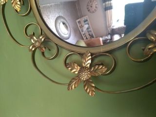 Vintage 1950s Wroughton Iron Convex Mirror 2