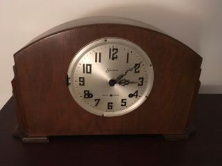 Vintage Sessions 8 Day Shelf Mantel Clock 16 1/2” Long