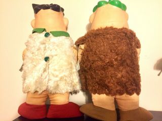 Rare 1960 Fred Barney Flintstones Knickerbocker Antique Dolls Hanna Barbera NM 3