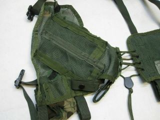 [c4] MILITARY WOODLAND CAMO TACTICAL LOAD BEARING VEST LBE LCE CHEST RIG HARNESS 4
