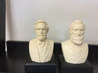 Robert E.  Lee & Thomas Stonewall Jackson Busts - Civil War Historical Busts 2