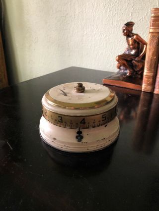 Lux Tape Measure Clock Circa 1935.  Perfectly.