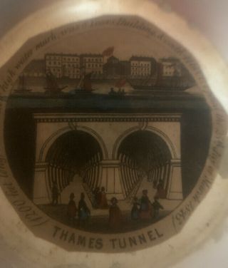 Antique Victorian Alabaster Viewer - Thames Tunnel 1843 - 1851 2