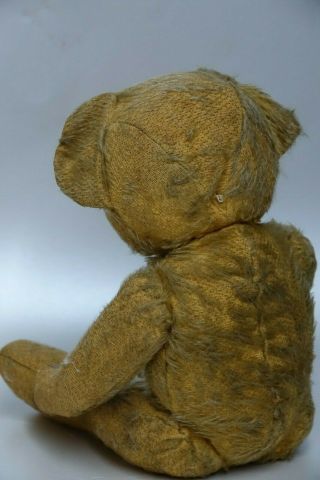 CHARMING OLD STRAW FILLED JOINTED TEDDY BEAR - INFO WELCOME ON MAKER - RARE L@@K 5