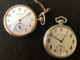 Two (2) Antique Pocket Watches One Bid South Bend / Keil & Hettich