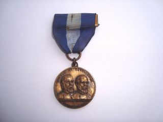 Medal 1863 - 1963 Robert Lee George Meade Battle Of Gettysburg The High Water Ma