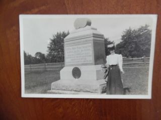 C.  1912 Gettysburg 125th York Infantry Monument Real Photo Postcard Rppc