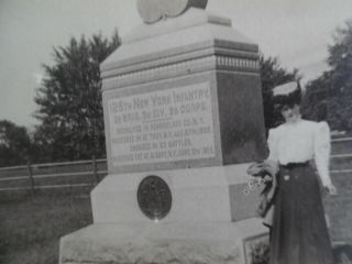 c.  1912 Gettysburg 125th York Infantry Monument Real Photo Postcard RPPC 2