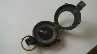 Antique Anglo - Swiss made,  1915 military compass in,  WW1 4