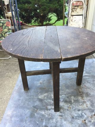 Antique Oak Drop Leaf Gate Leg Table For Doll/Bear,  Table Riser 6