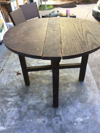 Antique Oak Drop Leaf Gate Leg Table For Doll/Bear,  Table Riser 7