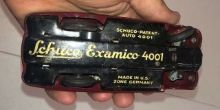 Vintage SCHUCO EXAMICO 4001 Wind Up Car Made in Germany Estate Find 6