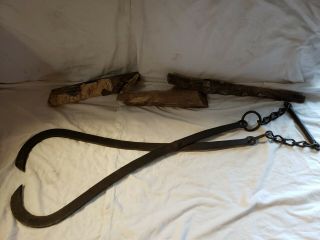 Large Antique Ice Tongs