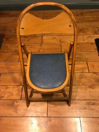 Jackson Antique Wood Padded Folding Chairs Made In Usa High Point North Carolina