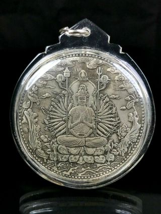 Thai Amulet Buddha Coin Phra Narayana Old Antique
