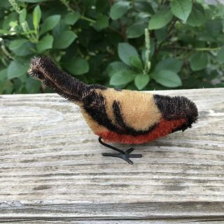 Vintage 1920 ' s German Wind Up Toy Schuco Mohair Pecking Bird 4