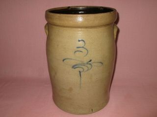 Antique 19th C Stoneware Red Wing Midwest 3 Gallon Bee Sting Churn Crock 13 3/8 "